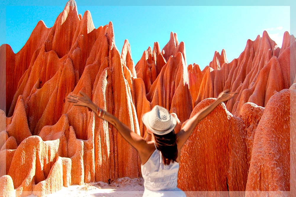 red tsingy in diego suarez